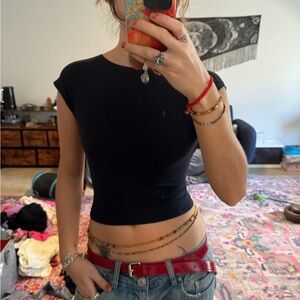 Subdued Elegant Black Women's Top